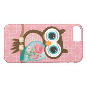 Vintage Eule Case-Mate iPhone Hülle (Rückseite (Horizontal))