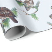 Vintage-Eule-Geschenkpapier Geschenkpapier (Rolleneckpunkt)