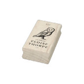 Vintage Eule & Initialen Ex Libris Buch Gummistempel (Stempel)
