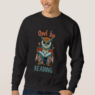Vintage Eule lesen lustige Eule lesen Bücher tee b