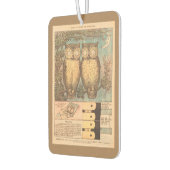 Vintage Eule niedlich fallen Kinderhandwerk blau b Autolufterfrischer (Links)