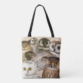 Vintage Eulen-Collage Tasche (Rückseite)