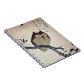 Vintage Eulen-gewundenes Notizbuch Notizblock (Rechte Seite)