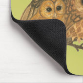 Vintage Eulen-Mausunterlage Mousepad (Ecke)