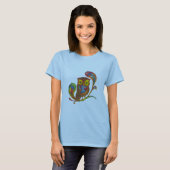 Vintage-Eulen-T-Shirt T-Shirt (Vorne ganz)