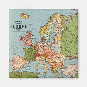 Vintage Europa 20. Jahrhundert Bacons Standardkart Magnet