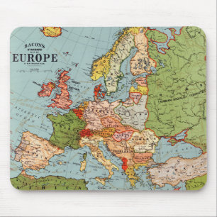 Vintage Europa 20. Jahrhundert Bacons Standardkart Mousepad