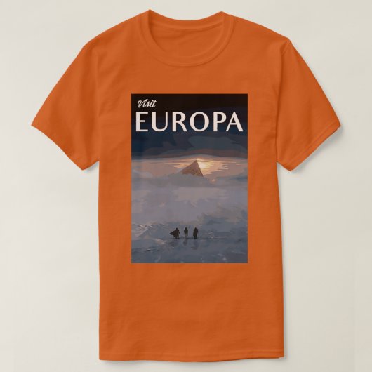 Vintage Europa Tourismus-Werbung T-Shirt (Design vorne)