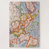 Vintage europäische Karte Puzzle (Vertikal)