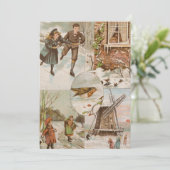 Vintage Europäische Weihnachtskarte Pearimmer (Stehend Vorderseite)