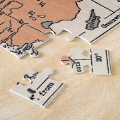Vintage Europakarte Puzzle (Seite)