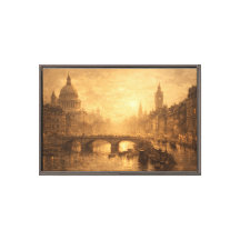 Vintage European City Bridge