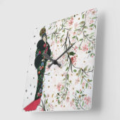 Vintage European Rectangle Wall Clock Quadratische Wanduhr (Winkel)