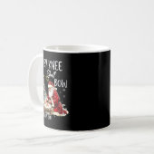 Vintage Every Knee Shall Bow Weihnachtsmann religi Kaffeetasse (Vorderseite Links)
