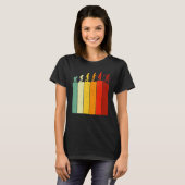 Vintage Evolution Bowling Team Bowler Bowling T-Shirt (Vorne ganz)