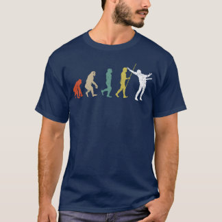 Vintage-Evolution-Gitarrespieler Retro T-Shirt