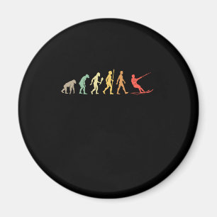 Vintage Evolution Wassersport Geschenk Magnet