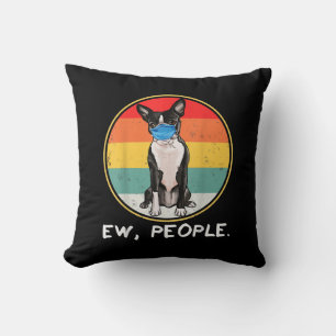 Vintage Ew People Boston Terrier Dog Wear Kissen