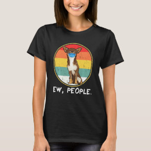 Vintage Ew People Brown Chihuahua Hund tragen Gesi T-Shirt