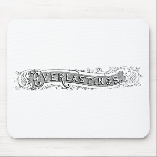 Vintage-Ewigkeitsblumen Mousepad
