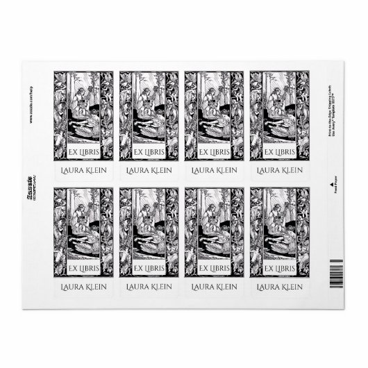 Vintage Ex Libris Bookplate  (Vorne)