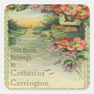 Vintage Ex Libris Buchzeichen Stickers
