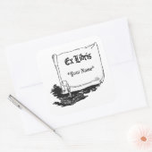 Vintage Ex Libris mit Buchaufkleber Vorlage (Umschlag)