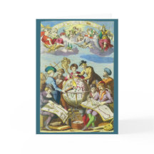 Vintage Explorer mit antiker Globe-Karte, 1542