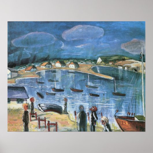 Vintage-Expressionismus, Hidensee von Walter Grama Poster (Vorne)