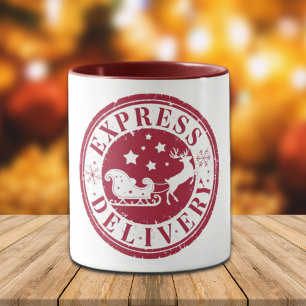 Vintage-Expresslieferung vom Weihnachtsmann Tasse