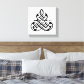 Vintage Extravagante Geblüht Leinwand Kunst, Dicht (Insitu (Schlafzimmer))