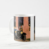 Vintage Extravagante Reise, elegantes Cabrio Kaffeetasse (Vorderseite Links)