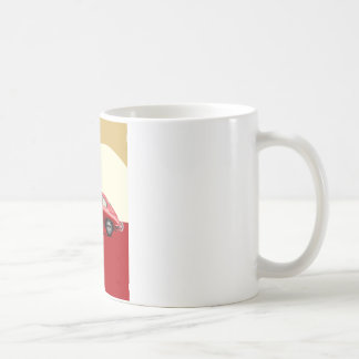 VINTAGE EXZELLENZ - 356 rote AUTOPOSTER Kaffeetasse