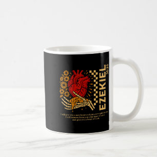 Vintage Ezechiel 36-26 Herz aus Fleisch Bibelvers  Kaffeetasse