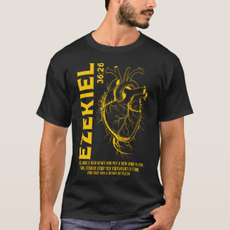 Vintage Ezechiel 36-26 Herz aus Fleisch Bibelvers T-Shirt