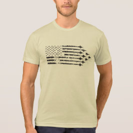 Vintage F-15E Kämpfer-Jet-Contrails-amerikanische T-Shirt