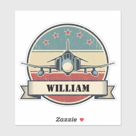 Vintage F-4 Phantom Aircraft Aviation Badge Aufkleber (Blatt)