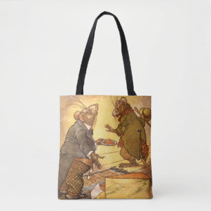 Vintage Fabel von Äsop, Landmaus, Stadtmaus Tasche