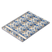 Vintage Fabric France Blumen | Dein Name Notizblock (Linke Seite)