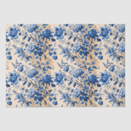 Vintage Fabric France Blumen | Dein Name Seidenpapier