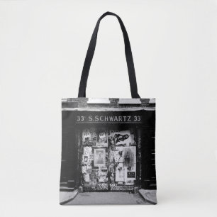 Vintage FACADE DER ALTEN STORE AUF DER STRASSE Tasche