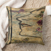 Vintage Face Decke Kissen (Decke)