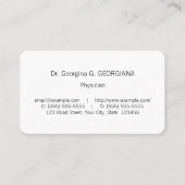 Vintage Facharztkarte Visitenkarte (Vorderseite)