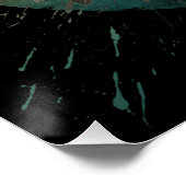 VINTAGE FÄHIGKEIT UND BLUME SCHWARZ UND WEISS POSTER (Ecke)