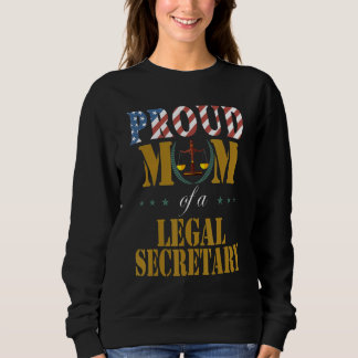 Vintage Fahne Amerikanischer Stolz Mama eines Rech Sweatshirt