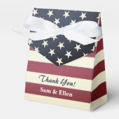 Vintage Fahne Hochzeitsfeier Geschenkschachtel (Vorderseite)