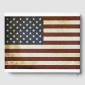 Vintage Fahne Patriotic Memorial Beerdigung Gästebuch (Rückseite)