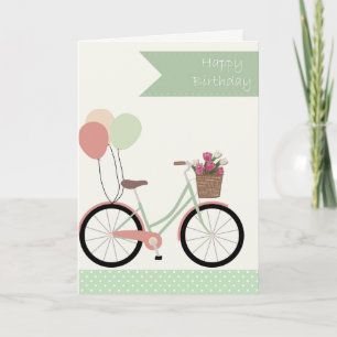 Vintage-Fahrrad Alles Gute zum Geburtstag Karte