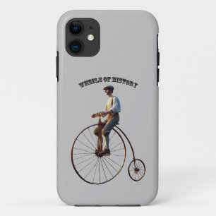 Vintage-Fahrrad aus dem 19. Jahrhundert mit hohem Case-Mate iPhone Hülle