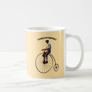 Vintage-Fahrrad aus dem 19. Jahrhundert mit hohem Kaffeetasse